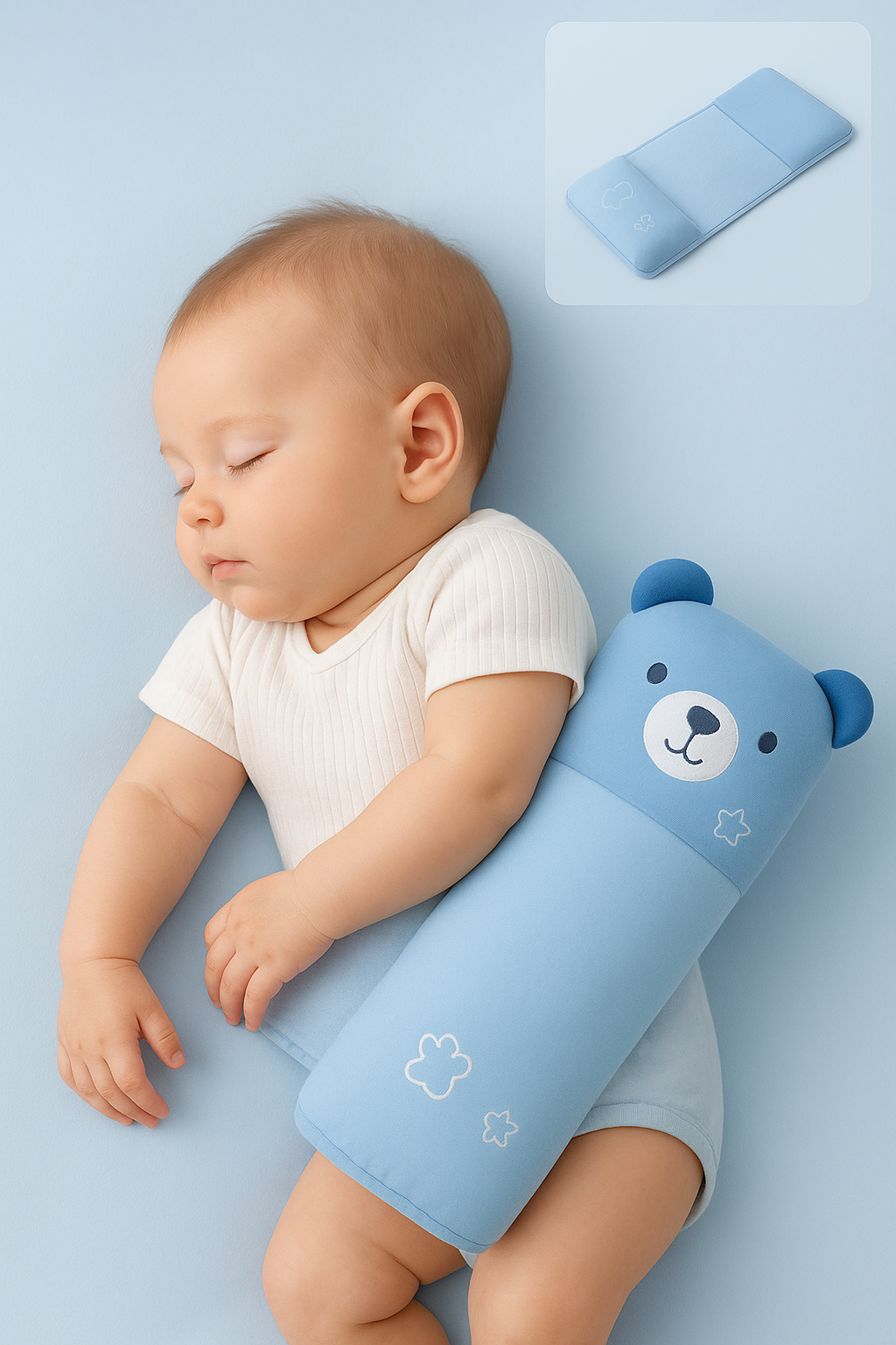 Newborn Head Support Pillow — Soft Ergonomic Baby Pillow